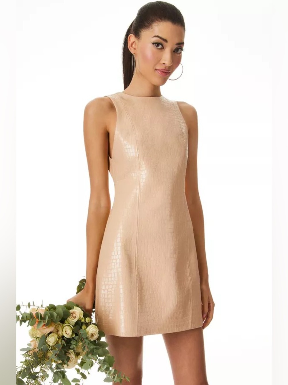 alice + olivia
Daven Vegan Leather Sleeveless Mini Dress - Picture 2 of 9